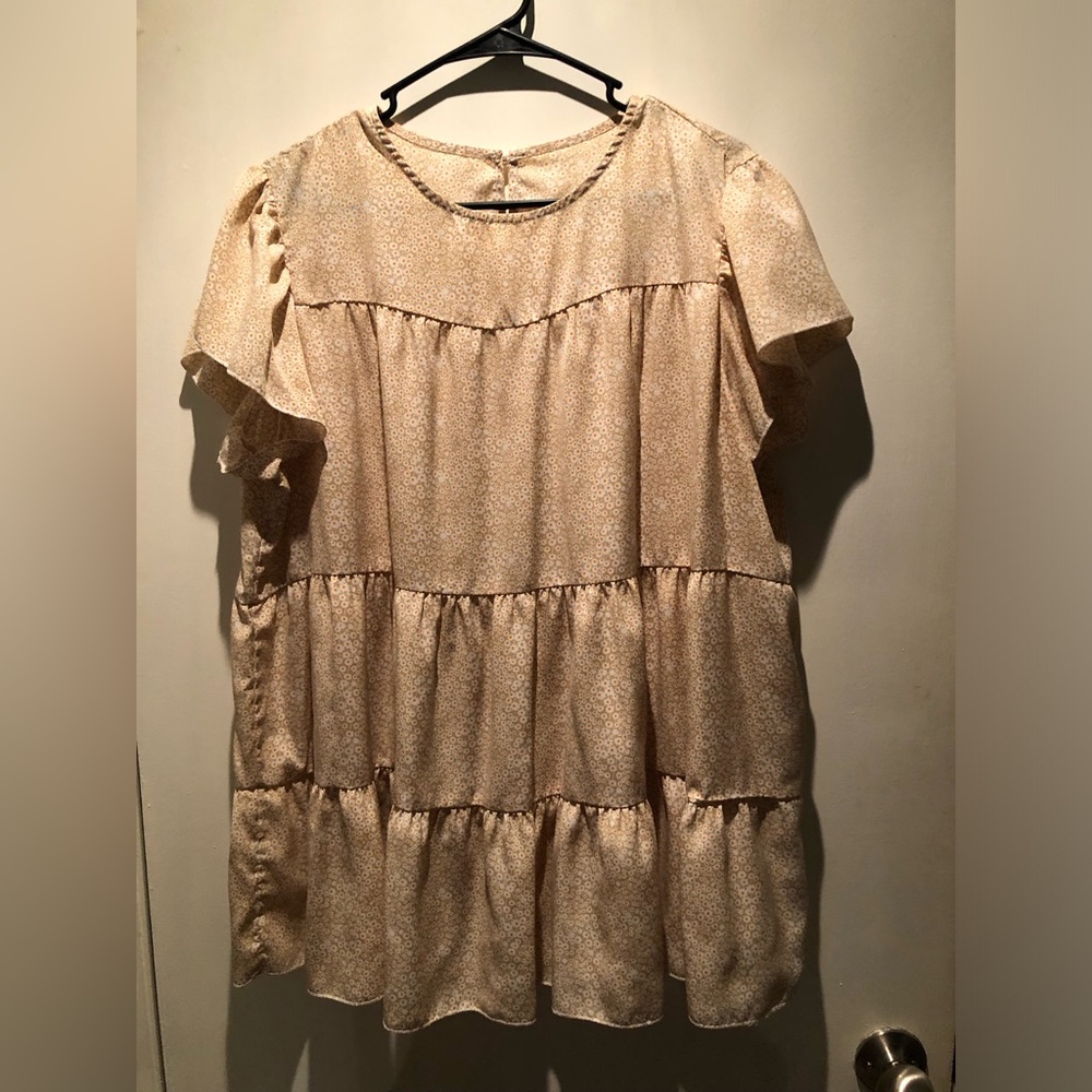 SHEIN babydoll floral print blouse